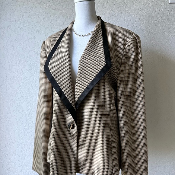 Pendleton Brown Tan Single Button Blazer 14 - Picture 9 of 9